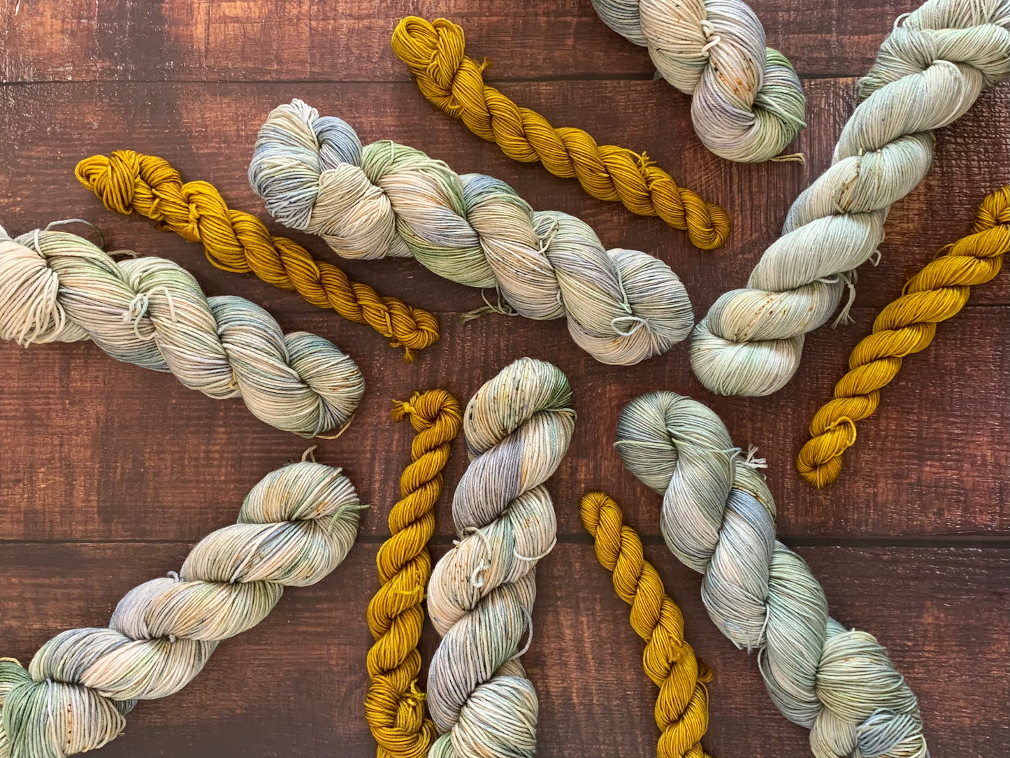 Malachite Butterfly & Pickle Juice - Sock Set-  Dyed to Order - Sweet Pea & Sparrow Hand Dyed Yarns