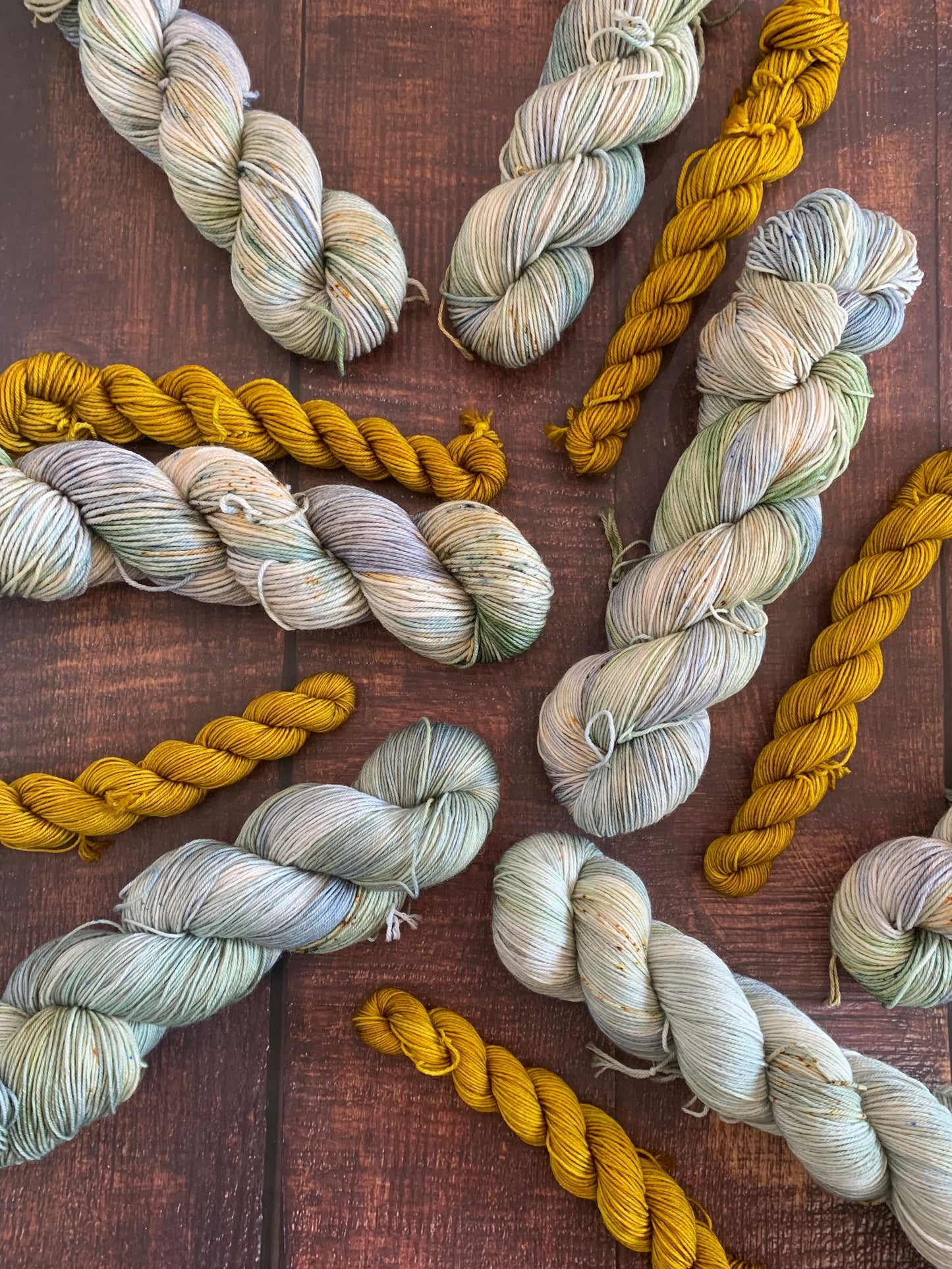 Malachite Butterfly & Pickle Juice - Sock Set-  Dyed to Order - Sweet Pea & Sparrow Hand Dyed Yarns