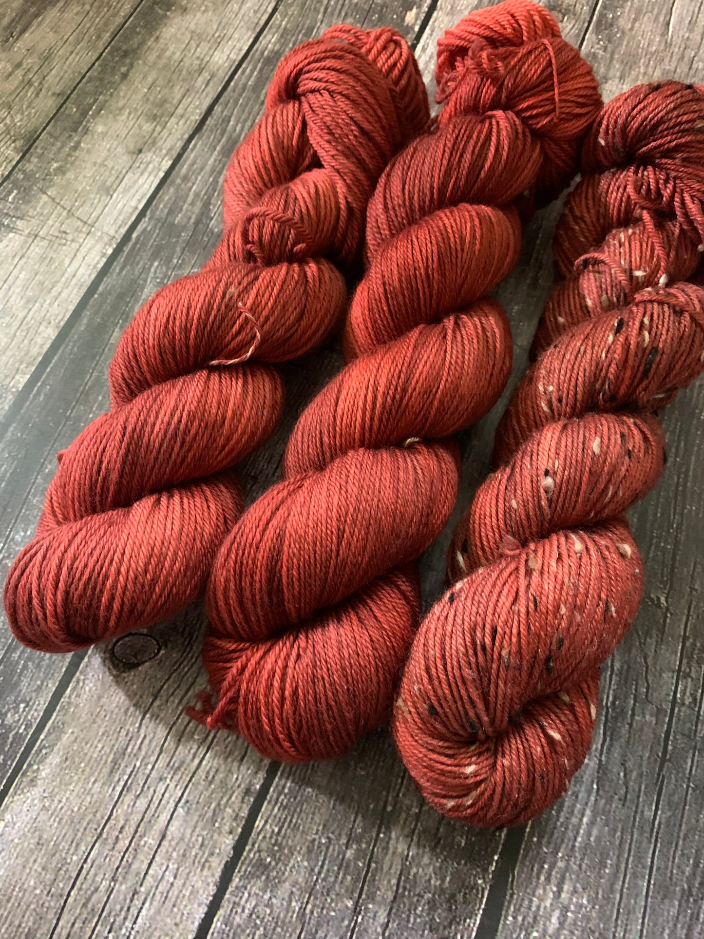 Red Flannel-  Dyed to Order - Sweet Pea & Sparrow Hand Dyed Yarns