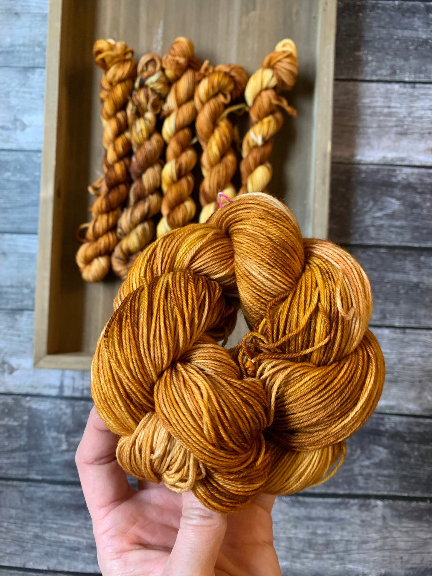 Caramel Sauce -  Dyed to Order - Sweet Pea & Sparrow Hand Dyed Yarns