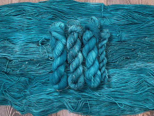 Peacock -  Dyed to Order - Sweet Pea & Sparrow Hand Dyed Yarns