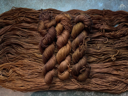 Chestnut-  Dyed to Order - Sweet Pea & Sparrow Hand Dyed Yarns
