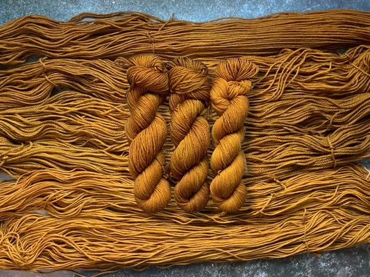 Toffee-  Dyed to Order - Sweet Pea & Sparrow Hand Dyed Yarns