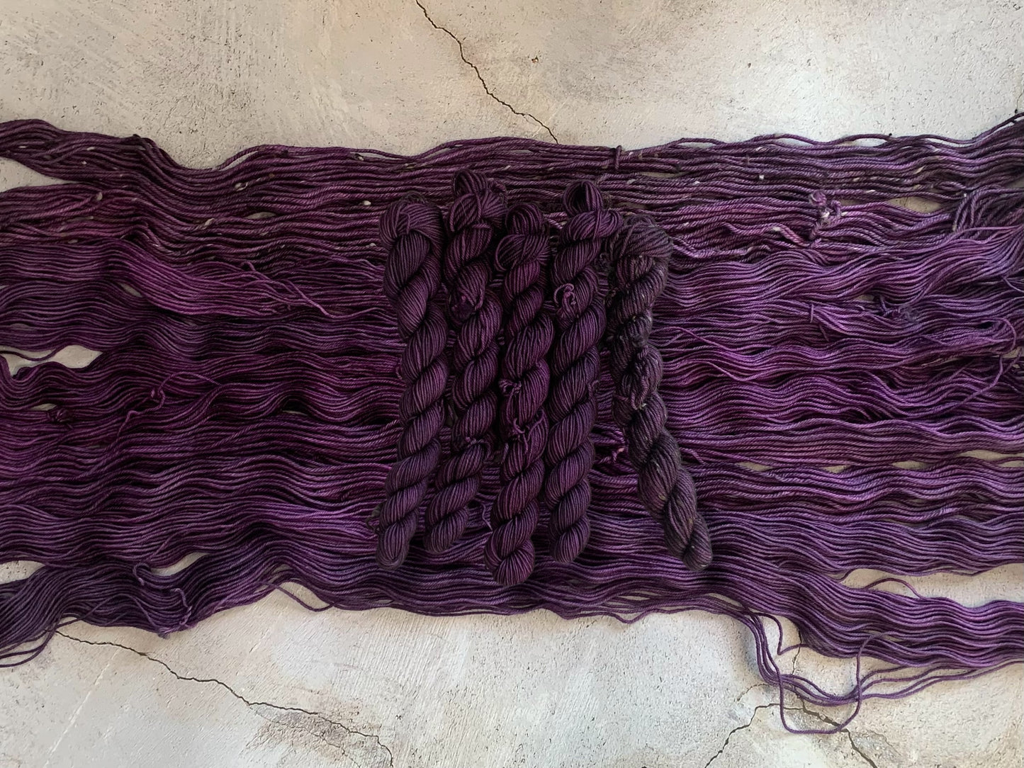 Deep Neon Purple -  Dyed to Order - Sweet Pea & Sparrow Hand Dyed Yarns