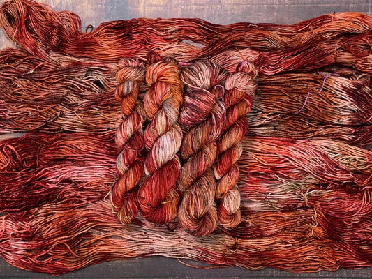 Red Maple-  Dyed to Order - Sweet Pea & Sparrow Hand Dyed Yarns