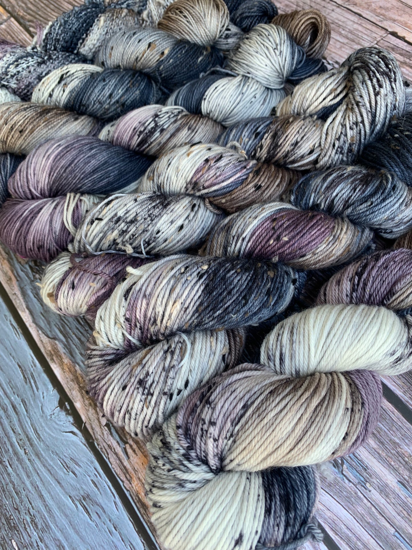 Guinea Fowl- August Livestock Collection - Dyed to Order - Sweet Pea & Sparrow Hand Dyed Yarns