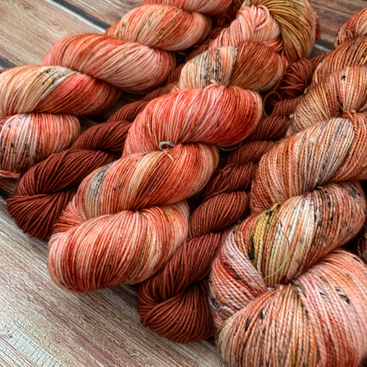 Tamworth Pigs Sock Set- Livestock Sock Set - Dyed to Order - Sweet Pea & Sparrow Hand Dyed Yarns