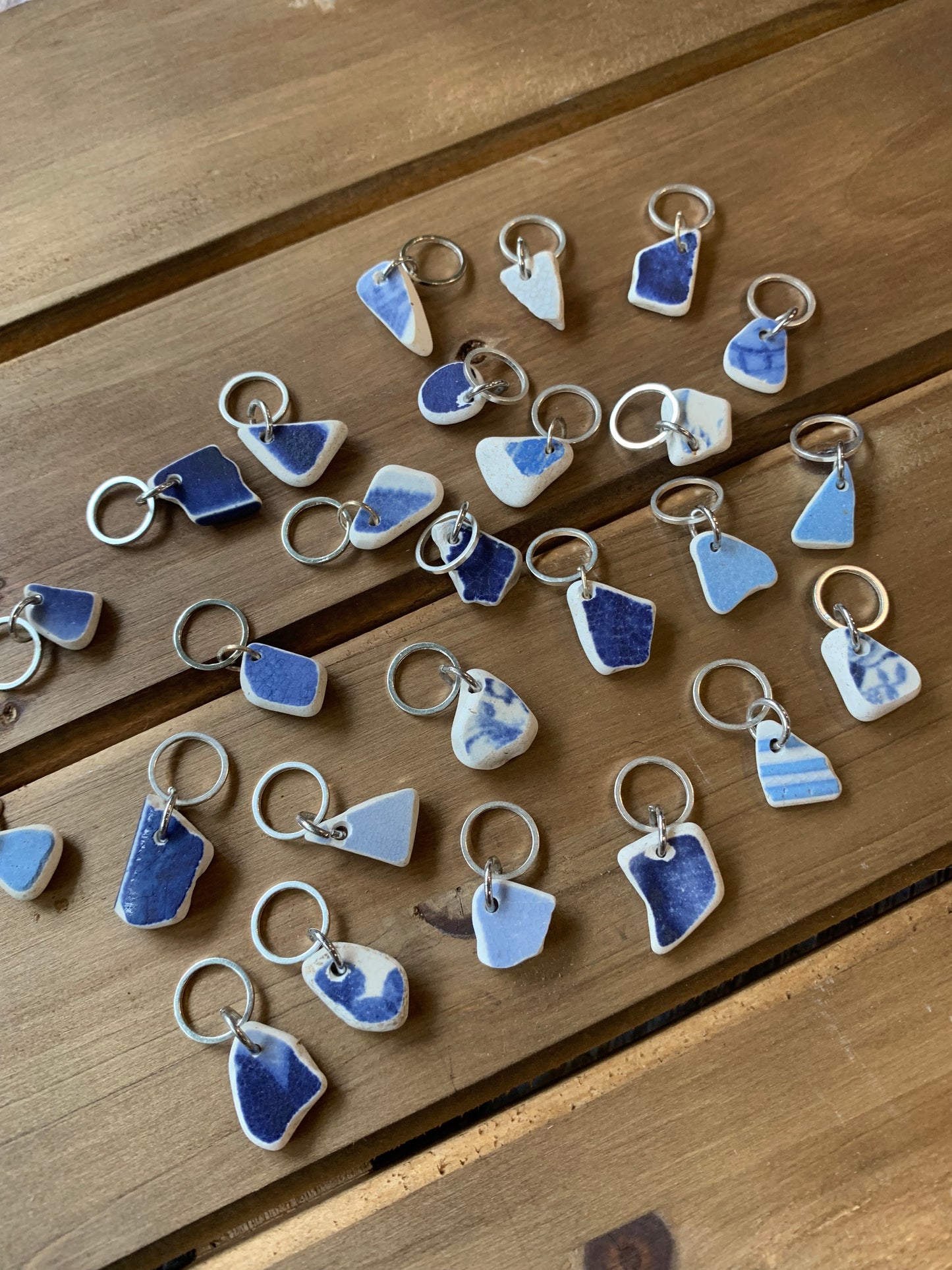 Sea Pottery Stitch Markers