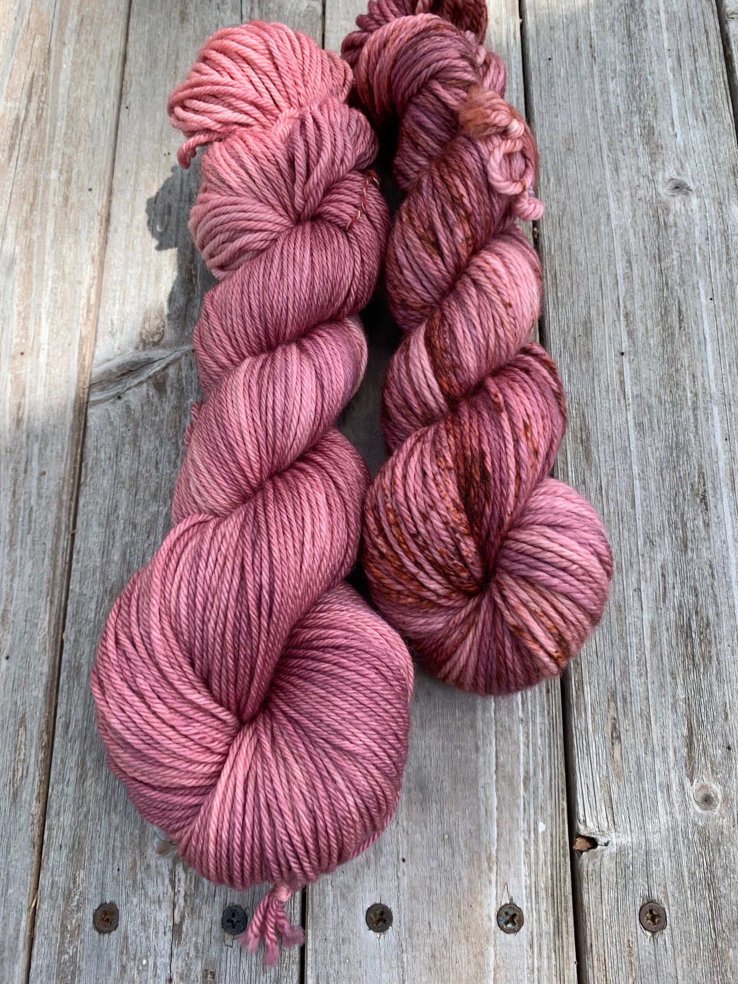 Pink Sky at Night - Hand dyed yarn - Midwest Weather Collection - Sweet Pea & Sparrow