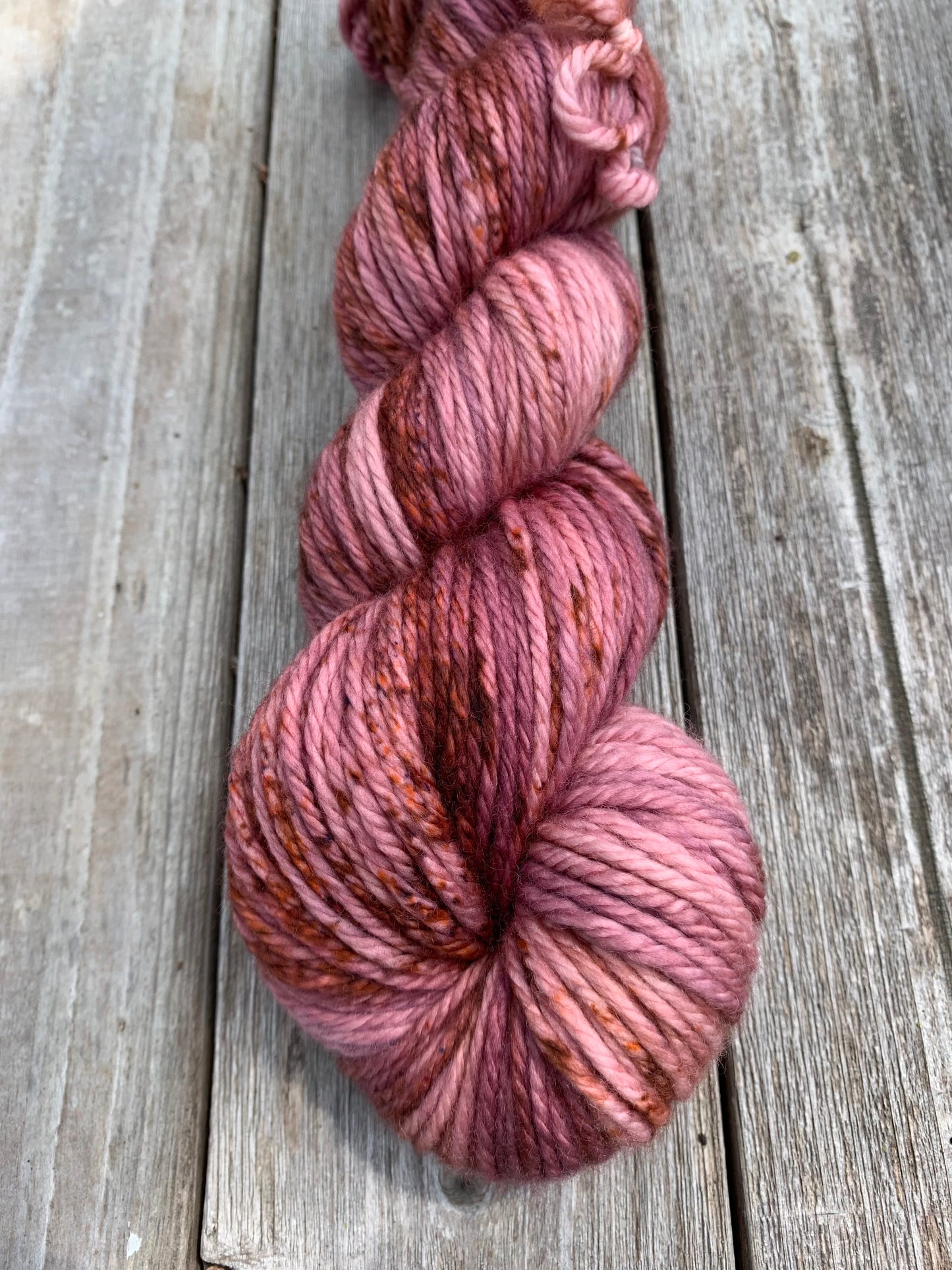 Pink Sky at Night - Hand dyed yarn - Midwest Weather Collection - Sweet Pea & Sparrow