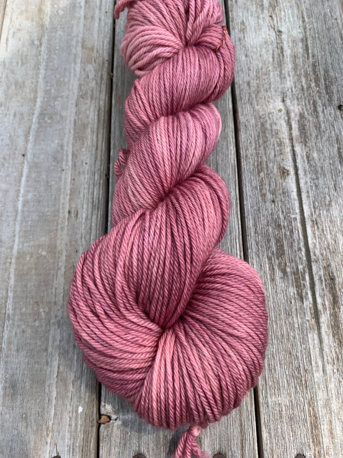 Bareroot Pink Sky at Night - Hand dyed yarn - Midwest Weather Collection - Sweet Pea & Sparrow