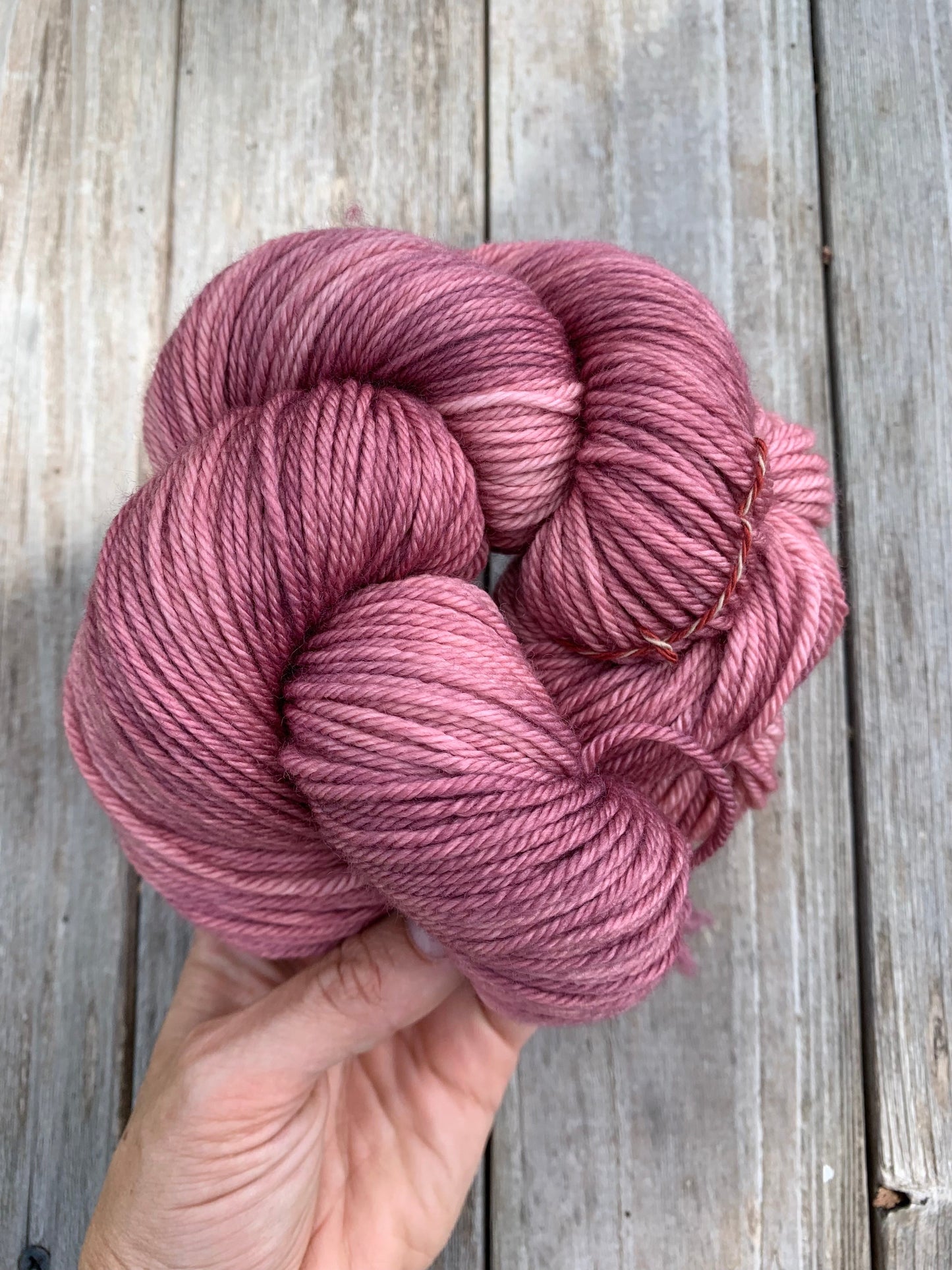 Bareroot Pink Sky at Night - Hand dyed yarn - Midwest Weather Collection - Sweet Pea & Sparrow