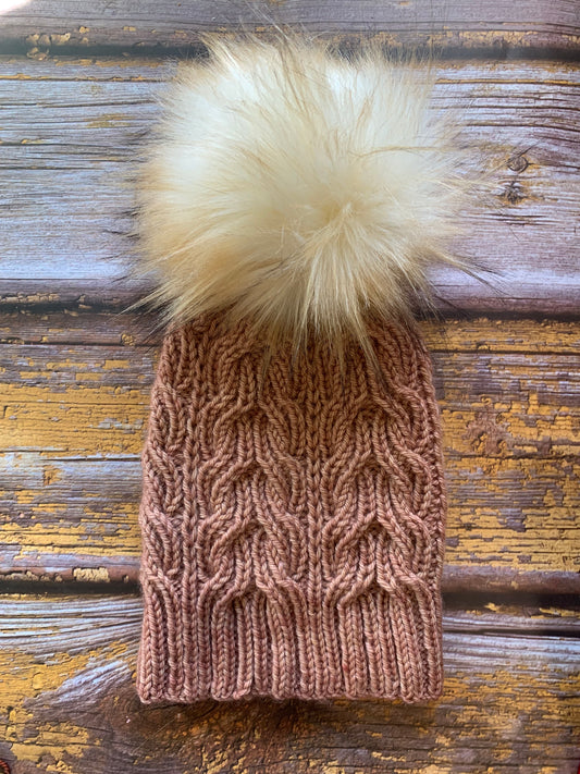PATTERN ONLY - Tomorrow River Toque - A PDF Knit Cabled Hat Pattern - Sweet Pea & Sparrow - Reversible Knit Hat Pattern