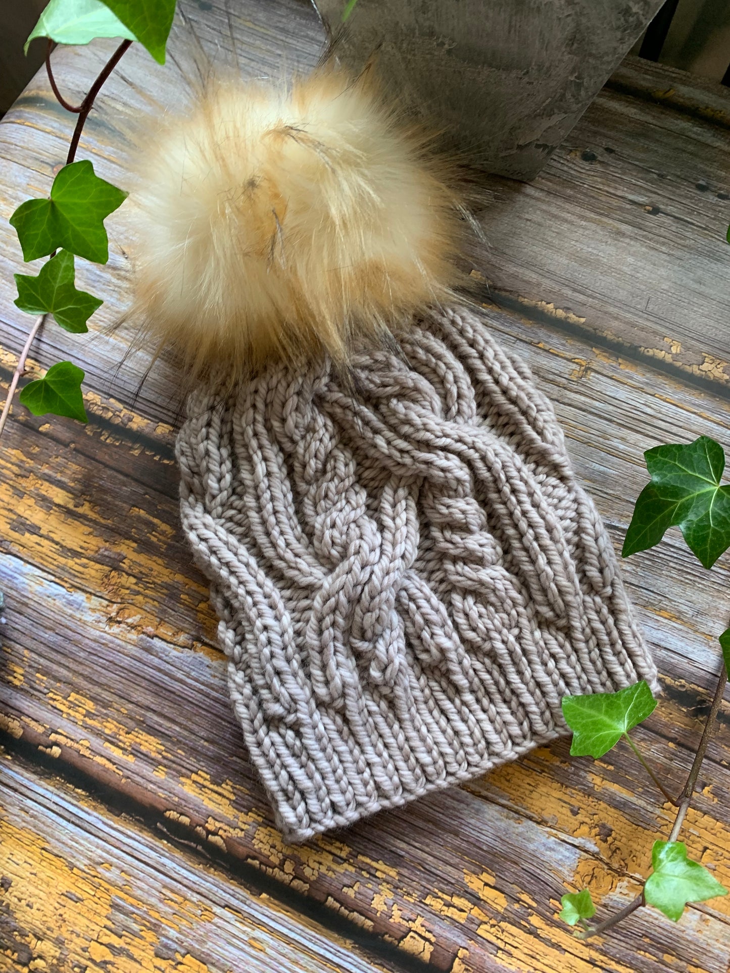 PATTERN ONLY - Farmhouse Toque - A PDF Knit Hat Pattern - Sweet Pea & Sparrow