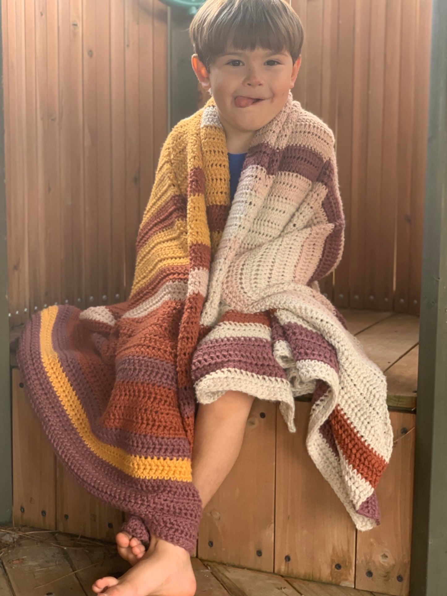 PATTERN ONLY - Back When I Was Older - PDF Crochet Pattern - Child's Blanket Crochet Pattern