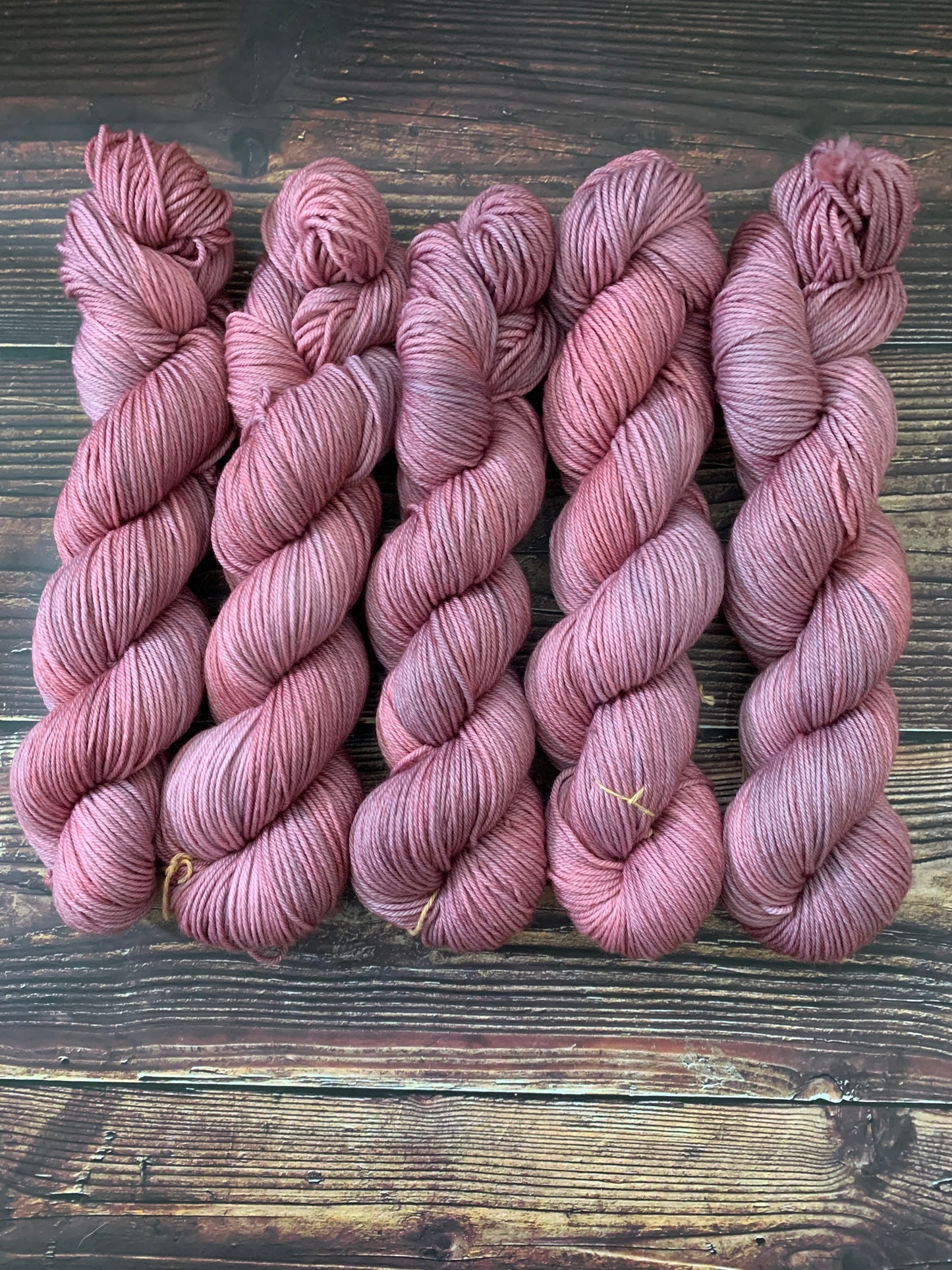 Bareroot Pink Sky at Night - Hand dyed yarn - Midwest Weather Collection - Sweet Pea & Sparrow