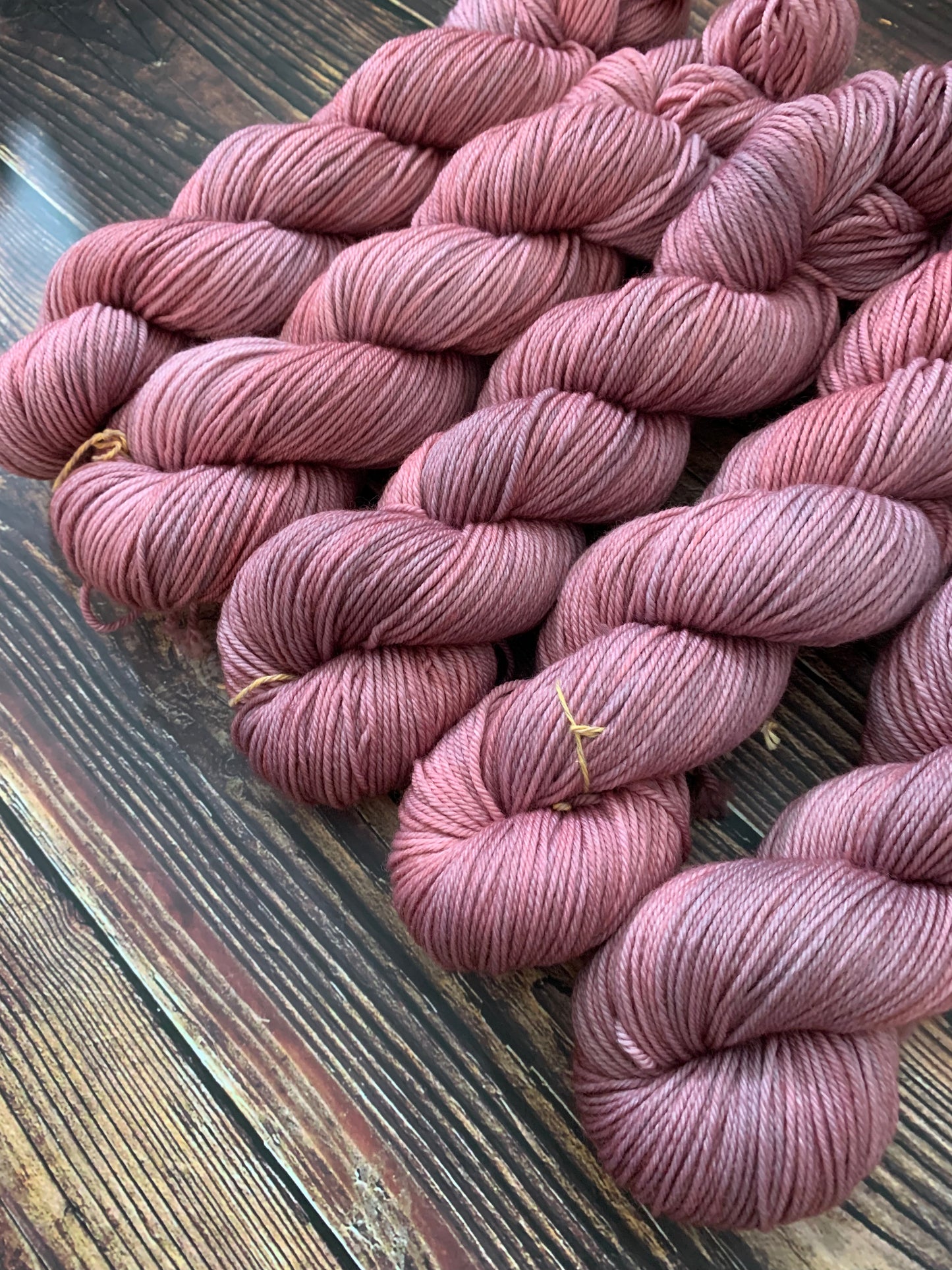 Bareroot Pink Sky at Night - Hand dyed yarn - Midwest Weather Collection - Sweet Pea & Sparrow