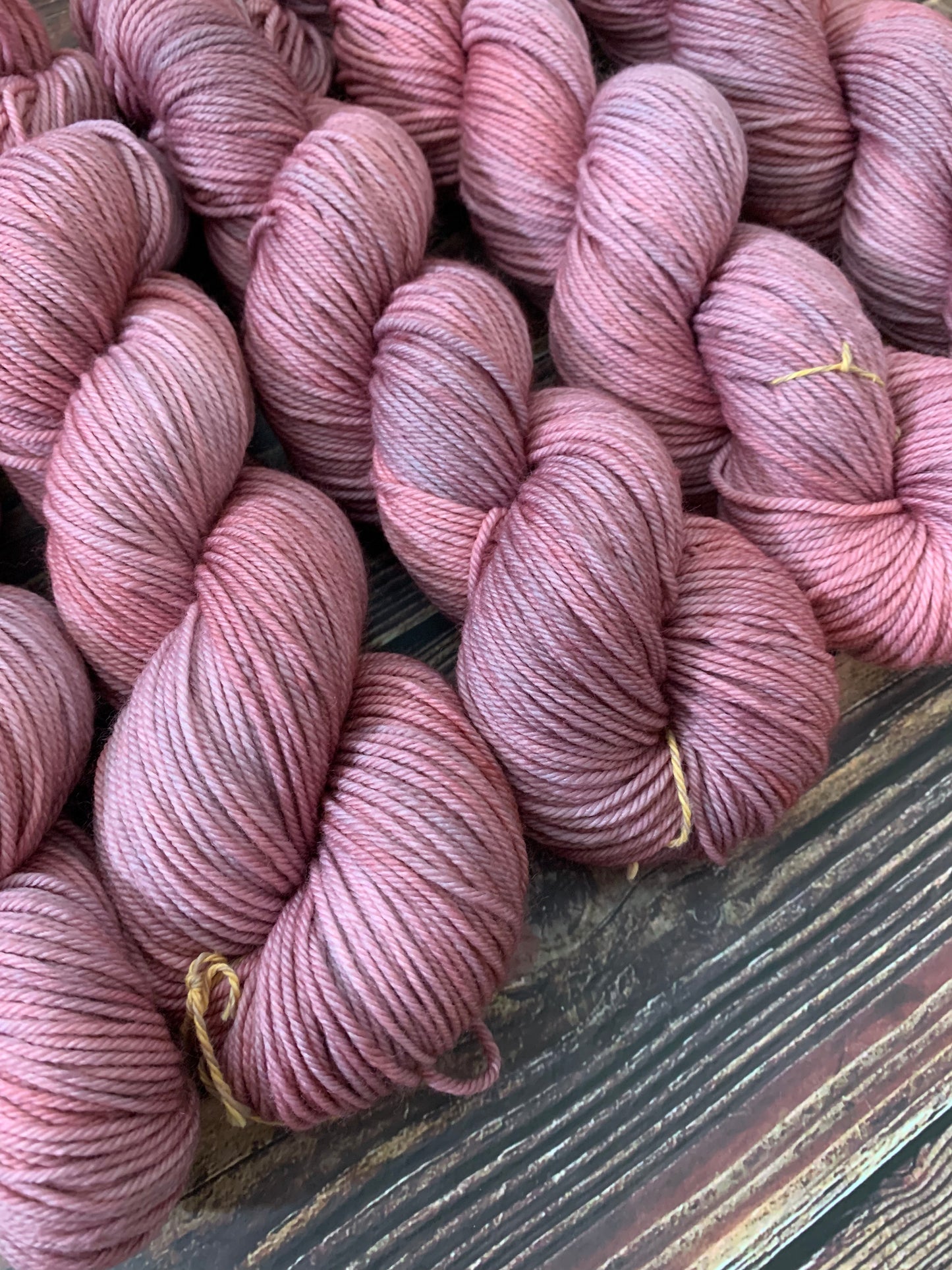 Bareroot Pink Sky at Night - Hand dyed yarn - Midwest Weather Collection - Sweet Pea & Sparrow